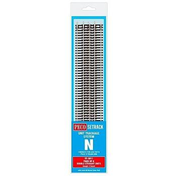 N Gauge 80 PECO 8-Pack Double Straight 174mm