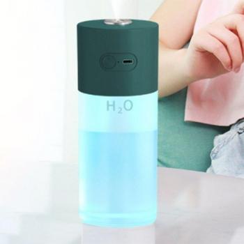 Tragbarer Luftbefeuchter 280ML mit ätherischem Öldiffusor und Nachtlicht