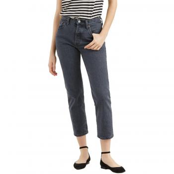 Levi's 501 Crop, Vaqueros Boyfriend para Mujer, Gris