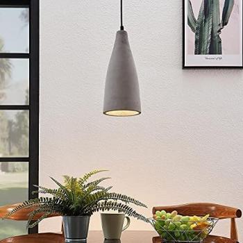 Lindby Sanne Concrete Hanging Light