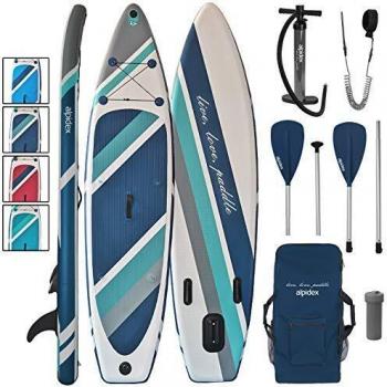 ALPIDEX Aufblasbares Stand Up Paddle Board SUP 320cm, Cloud