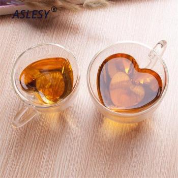 Taza Romántica de Cristal