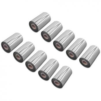 10x Wax Resin Thermal Ribbon for Citizen CLP-631, CLP-621 Label Printers, 110 mm x 300 m, Black