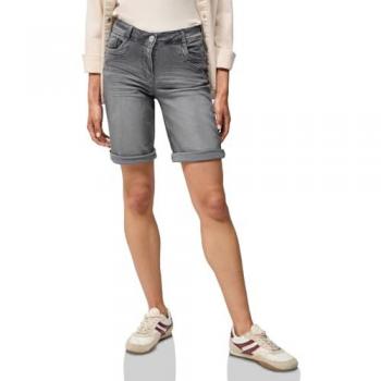 CECIL „Style Scarlett“ – Sommer‑Five‑Pocket‑Shorts, N-Gr, grau (mid)