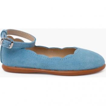 Ballerines Brazalet Ondes Bleu Enfant
