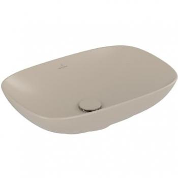 Almendra CeramicPlus: Lavabo rectangular sin rebosadero para encimera