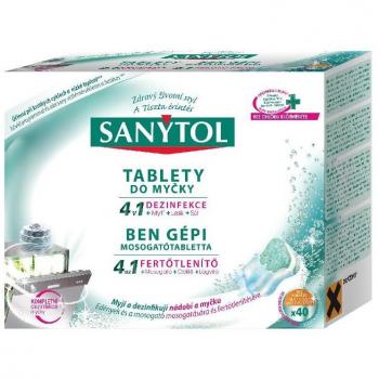 SANYTOL Lave-Vaisselle 4 en 1 Tablettes 40x20g