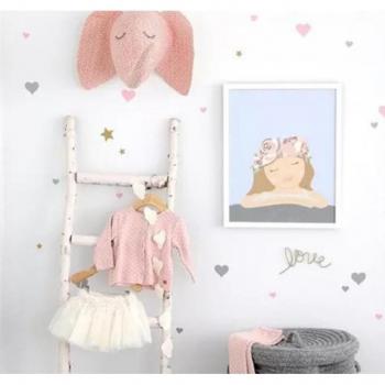 Bedroom & Bathroom Heart Wall Art – 45pcs/Sheet