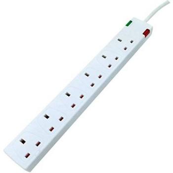 Eagle 6 Gang Surge Protected Extension Lead with Neon Indicator