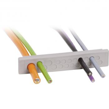 Traverse câble Icotek KEL‑DP‑E 86/17 43583 Ø 12,1 mm en elastomère gris – unitaire