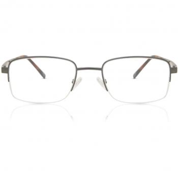 Óculos de Grau Masculino Aro Cheio Metal Gunmetal
