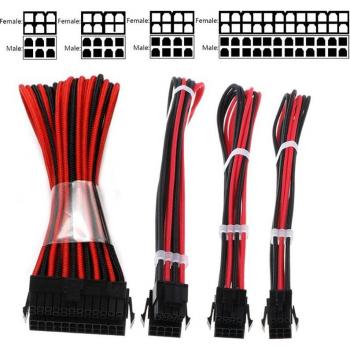 Extensor de Alimentación de Computadora – 24 Pin, 8 Pin Splitter