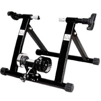 Rodillo de Bicicleta Entrenamiento Magnético Plegable 650C/700C 26-28 Pulgadas Negro