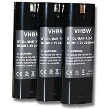 Batteria NiMH 3000mAh 7,2V per Mikrofyn Mikrolaser MLP-120 e attrezzi Makita