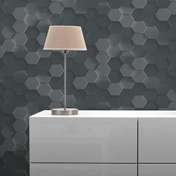 Mural 3D Leonardo M1 No.3565 – Gris, Design Géométrique