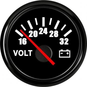 Caravan Voltage Meter 12V 24V 52mm