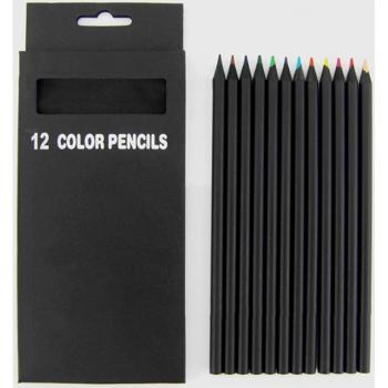 12 Pcs Wooden Colored Pencils