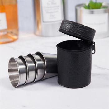 Set de copas de acero inoxidable para uso al aire libre