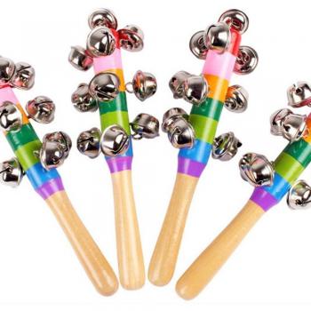 Wooden Rainbow Bell Stick for KTV Party
