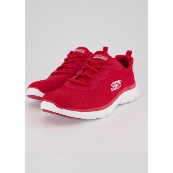 Sneakers con lacci e memory foam per Donna, Rosse, Taglia 41, Poliestere