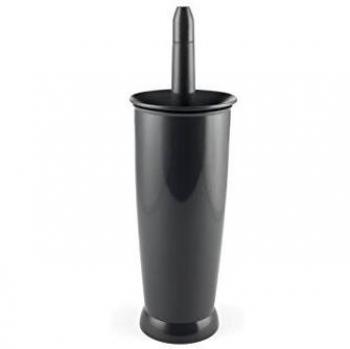 Toilet Brush Set Holder Bin Bowl Stain Remover Durable Bristles Bathroom Closed