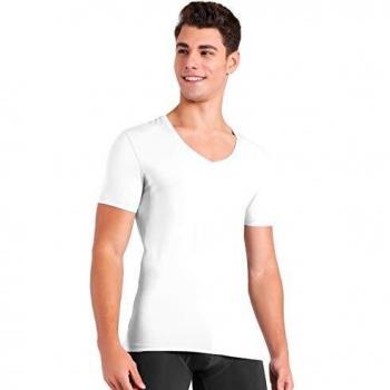 DAVID ARCHY Men's Micro Modal V-Neck Undershirts 3 Pack