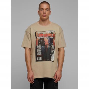 Premium Mister Tee Magazine Oversize Short Sleeve T‑Shirt – Sand, XL