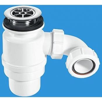 McAlpine 80mm Shower Trap with Chrome Flange