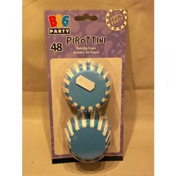 Pirottini Carta da Forno Fasce Blu 48/50mm – Big Party Cupcake Dolcetti