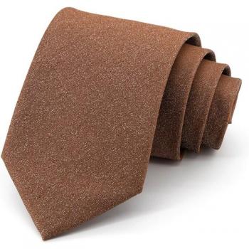 Corbata marrón elegante para hombre, 8CM de ancho
