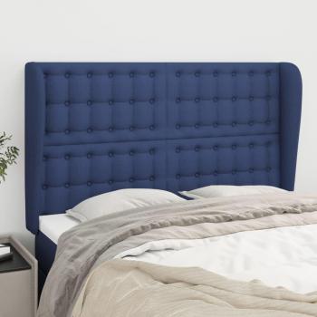 VidaXL Kopfteil mit Ohren 147 x 23 x 118/128 cm Blau