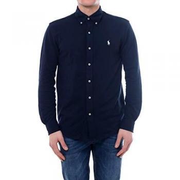 Ralph Lauren Camisa Piqué Ultraligera para Hombre Marino