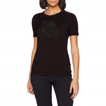 Camiseta Odlo BL Top Crew Neck S/S Alliance, Otoño/Invierno, Mujer, Color Negro