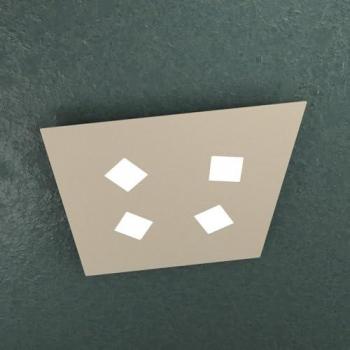 Plafoniera Moderna Note Sabbia 4 Luci Gx53 55Cm