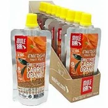 Mulebar Pulpa de fruta vegana Boniato Naranja Zanahoria 65g