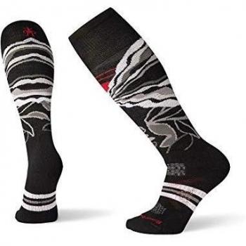 Smartwool Damen PhD Ski Socken (Medium Pattern) – Schwarz, S