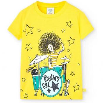 Camiseta de niña Boboli 498023 LIMON con diseño de limones