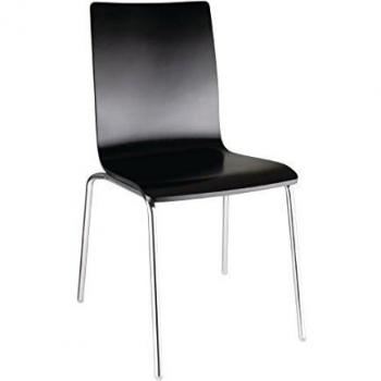 Bolero Black Square Back Chair