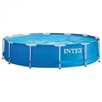 Intex Struttura In Metallo Piscina Tubolare Tondo 366 x 76 cm