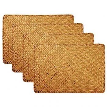 Eco‑Grace Rattan Placemats – 4 Pack