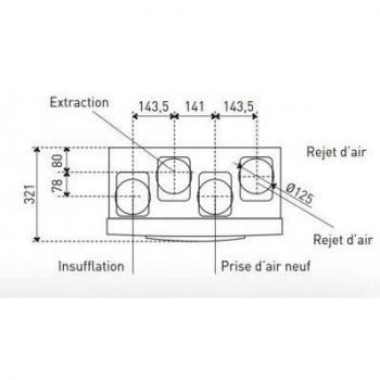 VMC DOMEO 210 avec Sonde Thermo-Hygro