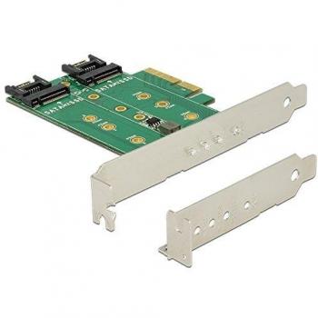 PCI Express Karte mit 3 x M.2 Slot und dediziertem Controller