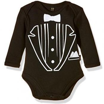 Original Rockabye Baby Tuxedo Top – Black (0-3 months)