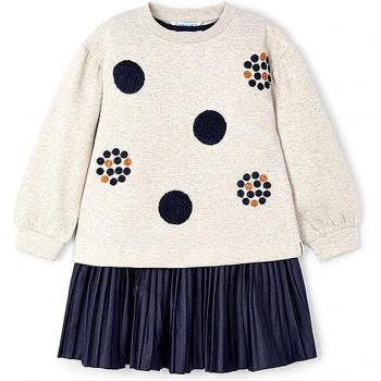 Mayoral Set Sweatshirt und Kleid 4922 Beige Regular Fit 9Y female