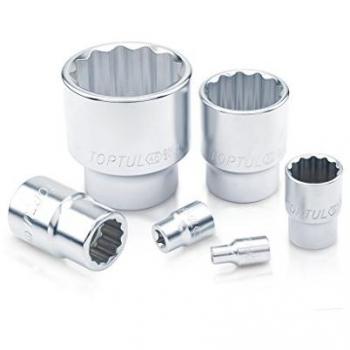 Llave de vaso 3/4 de 12 puntas TOPTUL 35 mm Acero cromo-vanadio