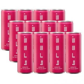 Bree Spritz Beerensprudel 10,5 % vol 0,25 Liter Dose, 12er Pack