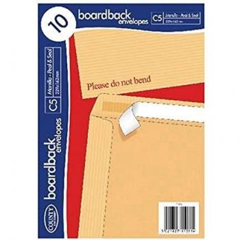 County Stationery C5 10 Manilla Board Envelopes Pack of 10