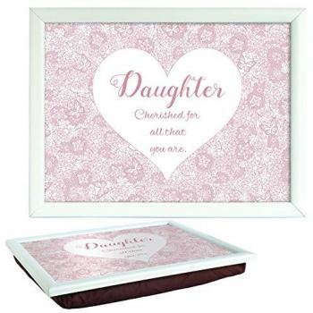 Said with Sentiment Daughter Lap Tray – Floral Print
