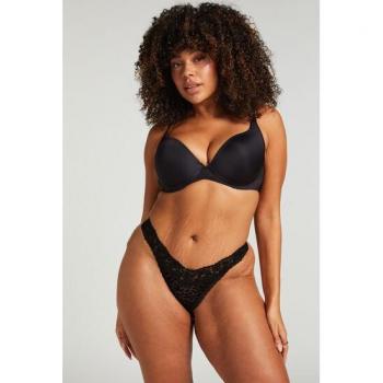 Hunkemöller String Noir Ultra Bas Marina