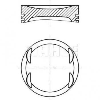 Kolben MAHLE 012 13 00 – Original Modell